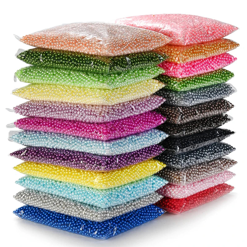 iYOE 3/4/5/6/8/10/12mm Colorful Acrylic Pearl Beads Loose Spacer Beads For Needlework Jewelry Making Bracelet Necklace Earrin