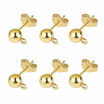 50pcs/lot 925 Silver Plated Blank Post Earring Studs Base Pin With Earring Plug Findings Ear Back DIY Jewelry Making Accessor