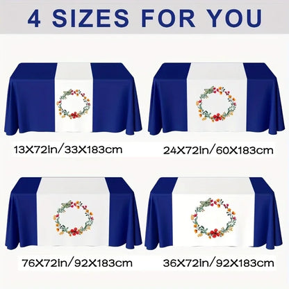 Customizable Table Runner - Ideal for 4 Seasons, for Weddings, Birthdays, Anniversary, Halloween, Christmas & Holidays Decor