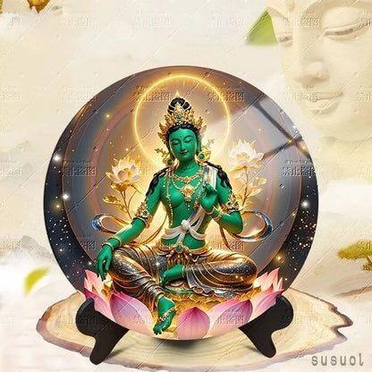 Buddhism supply buddhist tara Jambhala Mandala Mantra Scripture holy display altar family bless temple monk worship