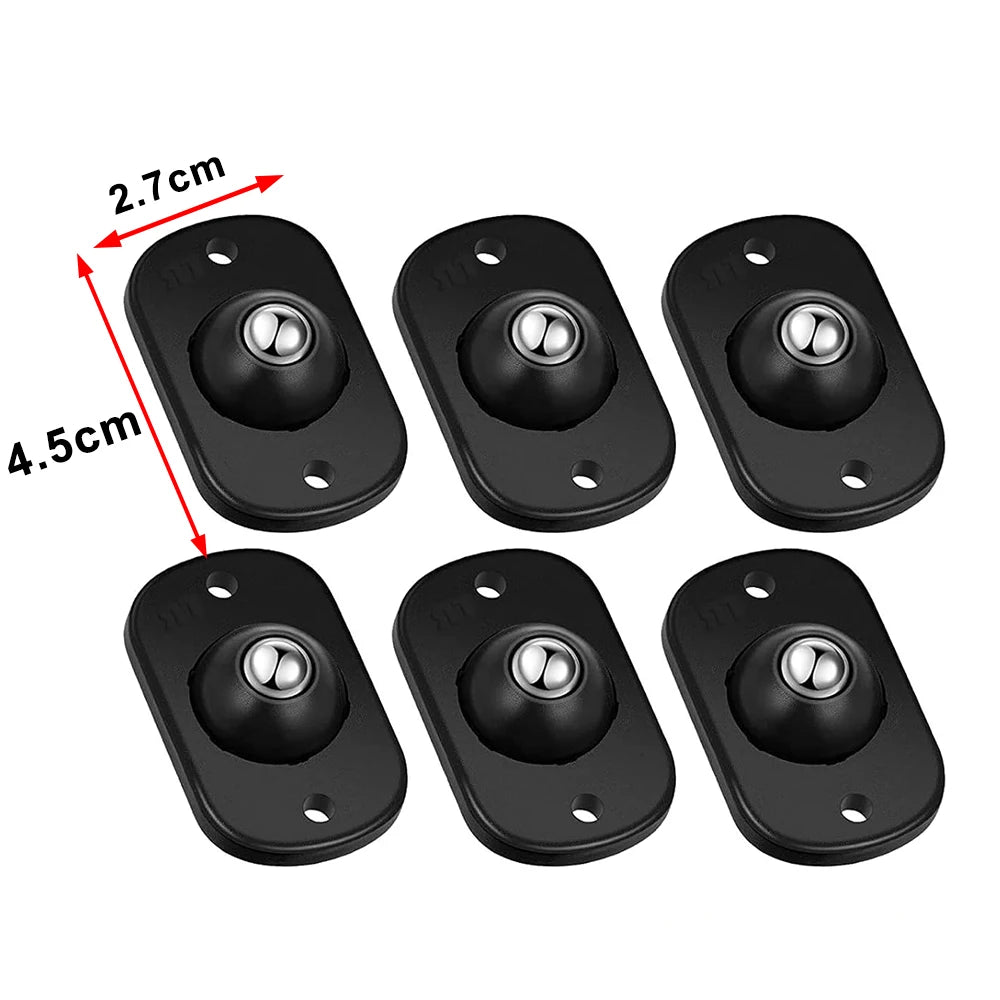 Self Adhesive Universal Caster Wheels Mini Pulley Rotating Wheel for Furniture Storage Box Trash Cabinet Appliance Slider Rol