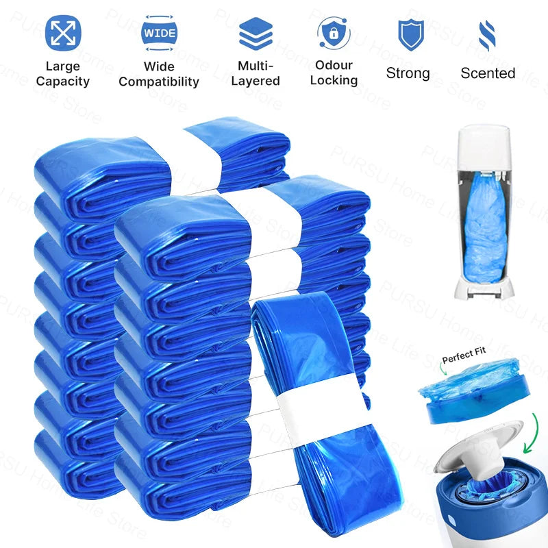 Multi-Colour Diaper Pails Refills For Tommee Tippee Sangenic Simplee or Twist&click For Angelcare For Genie For Munchkin Pail