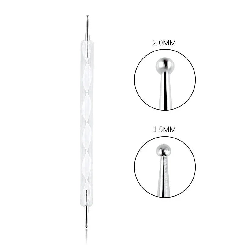 Nail Art Dotting Pen, Spiral Rod Hook Pen, Drawing Painting Marbleizing DIY Manicure tools