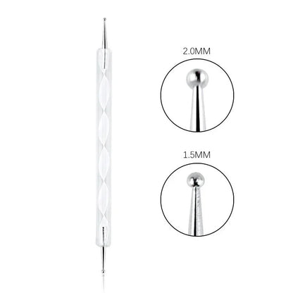 Nail Art Dotting Pen, Spiral Rod Hook Pen, Drawing Painting Marbleizing DIY Manicure tools