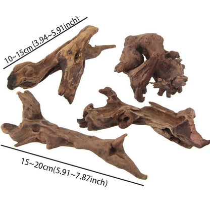 1PC Natural Aquarium Sinkable Driftwood Fish Tank Decoration Wood Aquatic Plants Landscape - 15-20CM