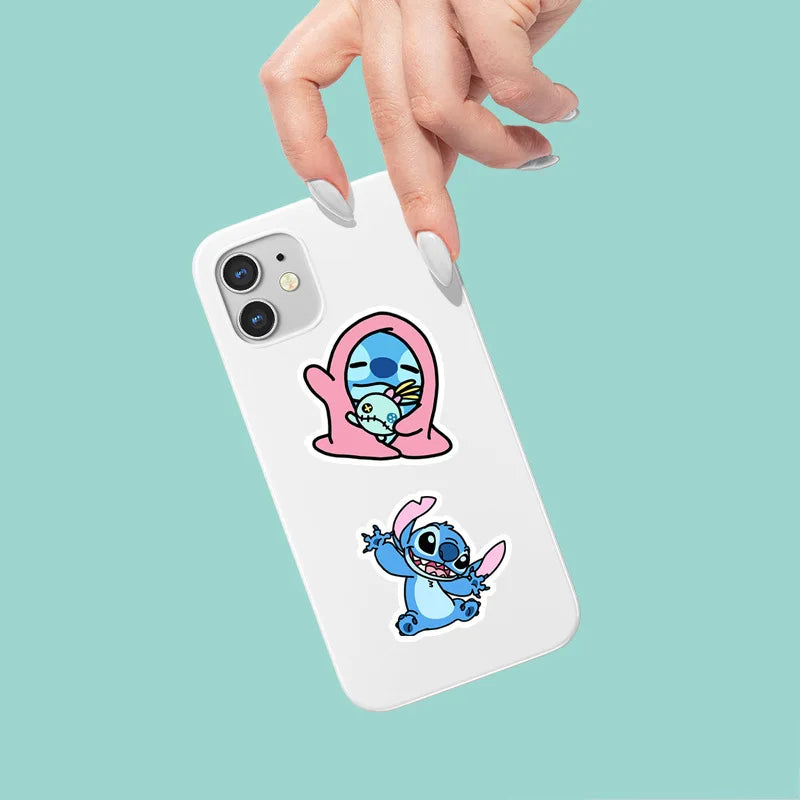 50piece new cute back to school anime stitch stickers anime parody cute patterns girl children birthday holiday gifts