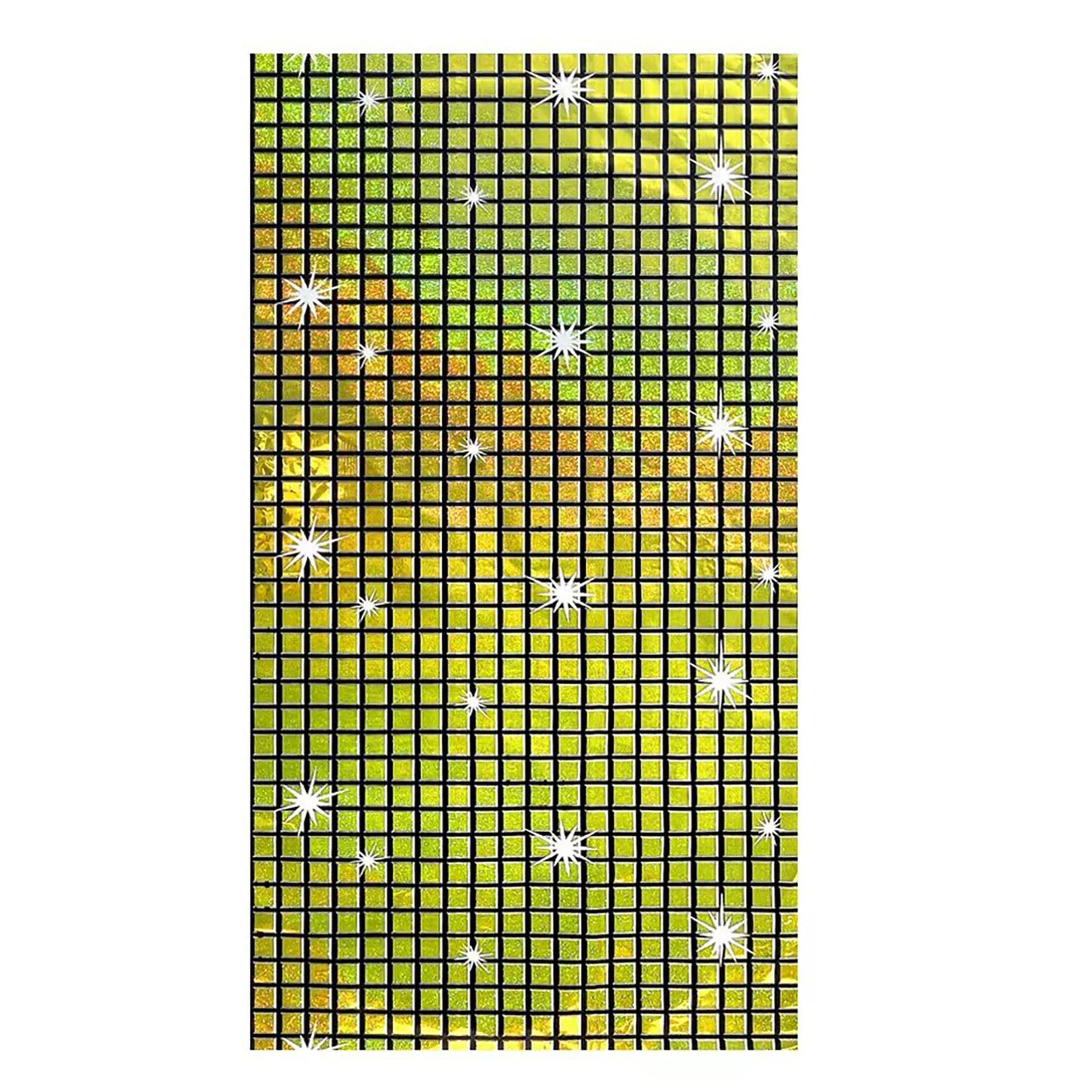 Disco Iridescent Shiny Laser Tablecloth 70s 80s Disco Party Disposable Rectangle Table Cover Vintage Bar Disco Party Decorati