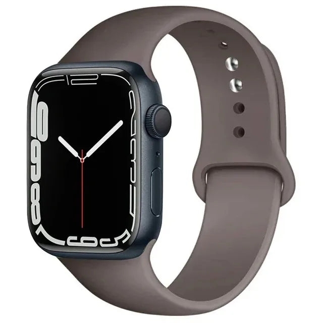 Silicone Band For Apple Watch strap 46mm 44mm 45mm 40mm 41mm 42-38mm 49mm sport bracelet iwatch series 11 10 9 8 7 6 5 SE Ult