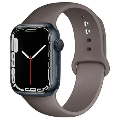 Silicone Band For Apple Watch strap 46mm 44mm 45mm 40mm 41mm 42-38mm 49mm sport bracelet iwatch series 11 10 9 8 7 6 5 SE Ult
