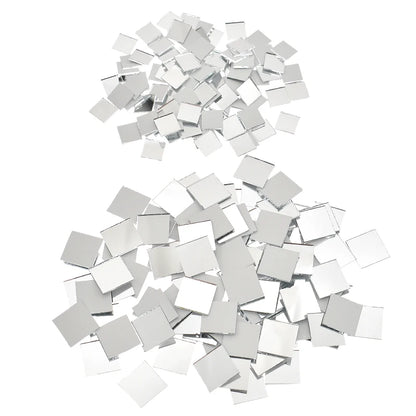 Mirror Mosaic Small Square Tiles Mirror Wall Stickers Bulk DIY Craft Supplies Decoration Artwork Handmade Materials