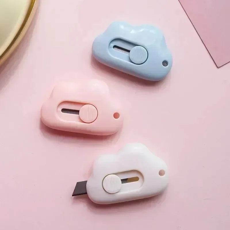 Cute Rabbit Cloud Color Mini Portable Practical Knife Paper Cutting Machine Paper Cutting Machine Razor Blade Office Statione