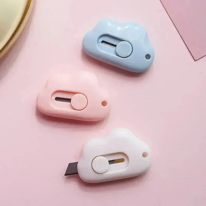 Cute Rabbit Cloud Color Mini Portable Practical Knife Paper Cutting Machine Paper Cutting Machine Razor Blade Office Statione