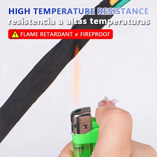 iLMH High Temperature Wire Harness Cloth Tape Automotive Cable Loom Heatproof Fabric Adhesive Tape, Engine Electrical Insulat
