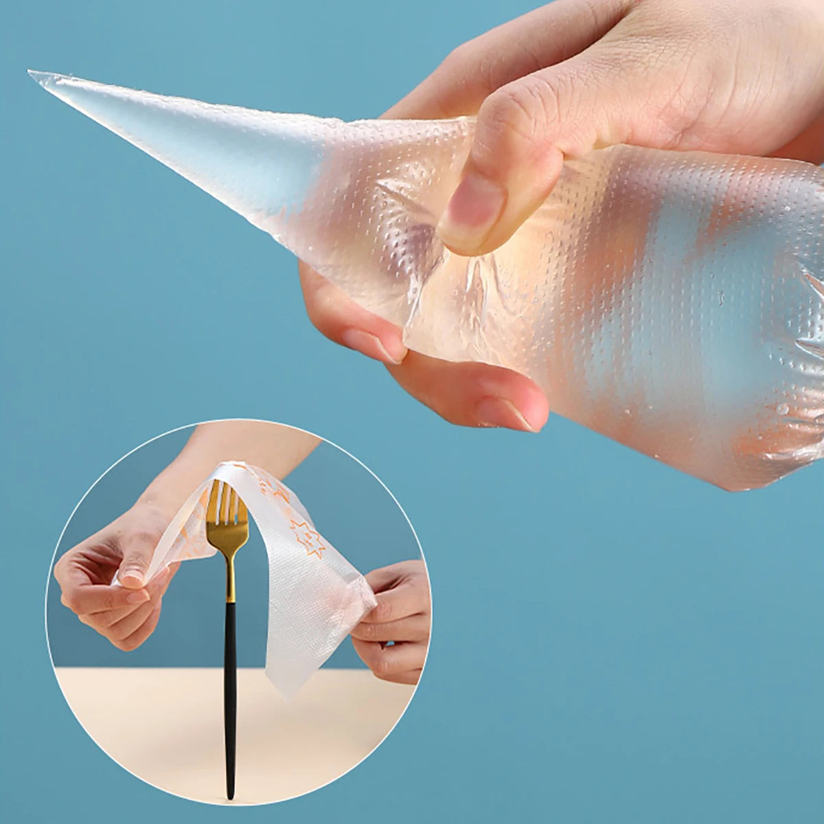 100 PCS Thick Disposable Pastry Bags DIY Cake Cream Decoration Piping Bag Icing Bag Baking Supplies Pastry Sleeves