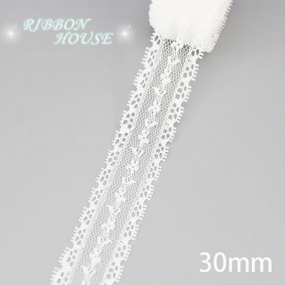 (5 yards/roll) white Lace fabric Webbing Decoration Lovely gift packing polyester Material