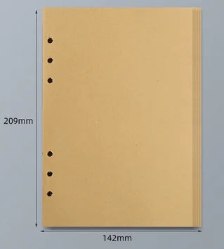 45 Sheets A5 A6 A7 Loose Leaf Notebook Refill Spiral Binder Inner Page Line Blank craft Grid Inside Paper Stationery - A5 cra
