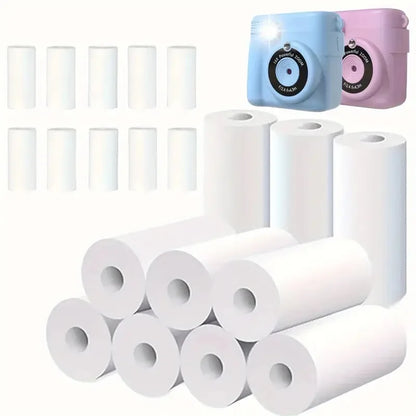 3-20 Rolls 57x25MM Thermal Paper Color Children Camera Instant Print Kids Camera Printing Paper Replacement Accessories Parts