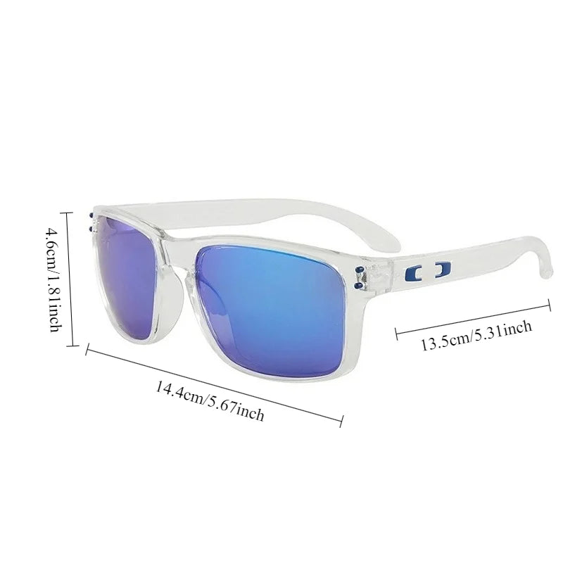 Men's Vintage-Inspired Fashion Glasses with Large Curved Frames - Perfect for Parties
