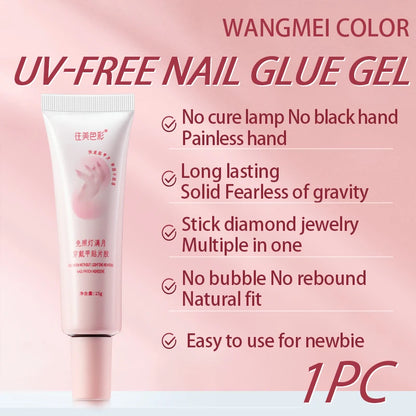 PERFECT COLOR,15ml,nail glue,nail stuff,press on nails,nail art,Quick Drying, Semi Solid, Long Lasting, No UV Light Needed - 