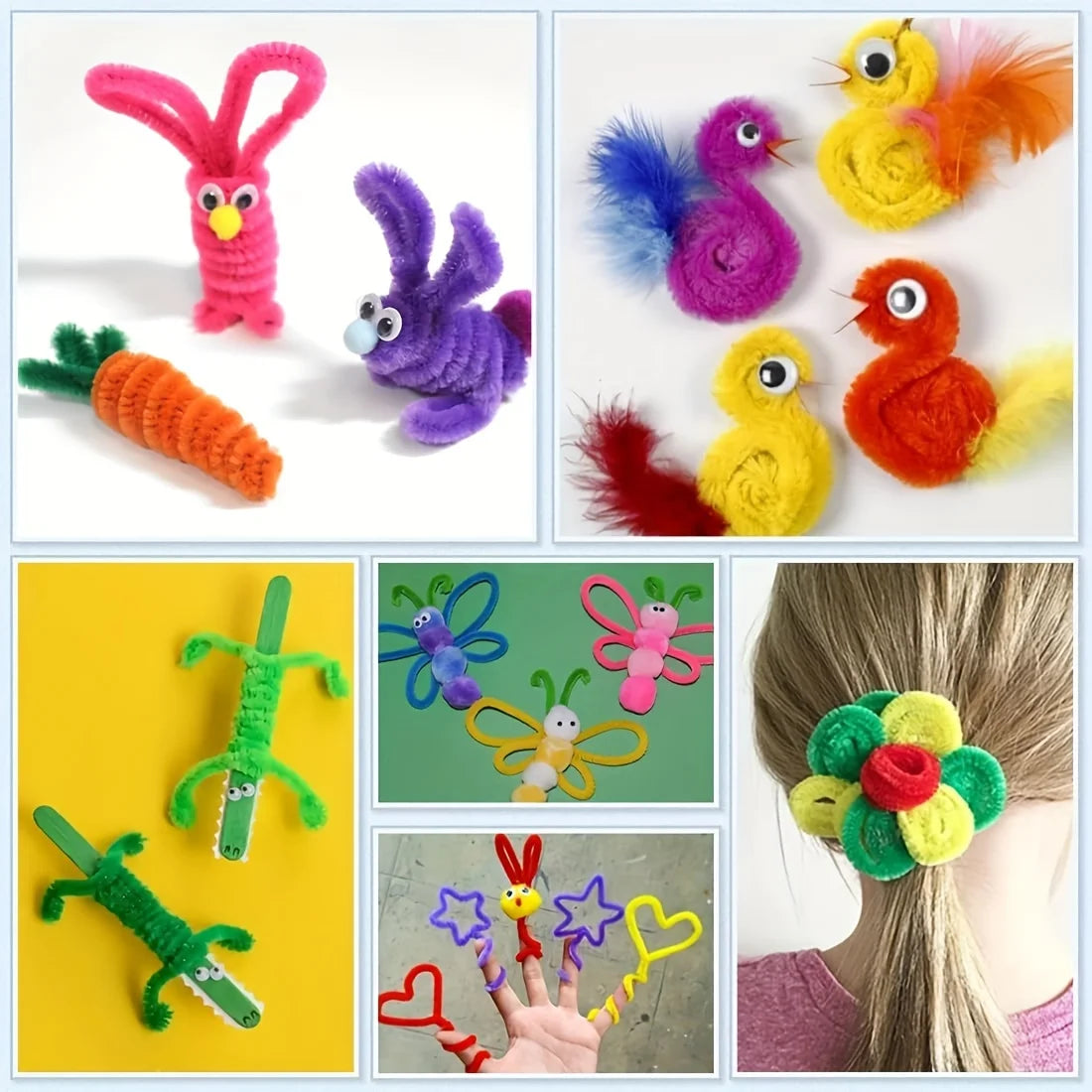 100 Pcs Coffee Pipe Cleaners,Pipe Cleaners for Crafts,Pipe Cleaner Crafts,Chenille Stems for Craft Kids DIY Arts&Crafts Suppl
