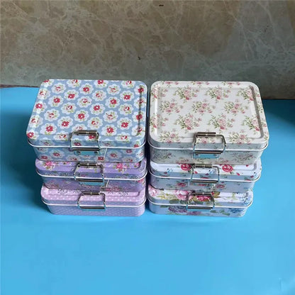 Vintage Metal Storage Canister with Lid – Durable Cookie & Candy Box, Aesthetic Organizer, Ideal Gift for All Occasions