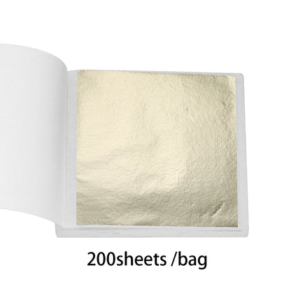 100-200sheets Imitation Gold Foil Paper Leaf Gilding DIY Epoxy Resin Mold Jewelry Making Filling Decorate Resin Crafts Tool -