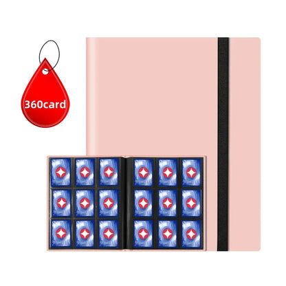 9 Pocket Trading Card Album Folder - 360 Side Loading Pocket Binder for Game Cards & Sports Cards