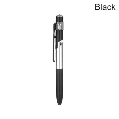 4 In 1 Multifunction Ballpoint Pen with LED Light Fold Phone Holder Night Read Writing Pencil Office School Student Stationer