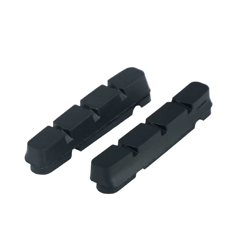 A Pair 55MM Brake Pads for Road Bikes with Metal Rings C-brake Pads Replaceable Brake Blocks Aluminium Alloy Block Bicycle Pa