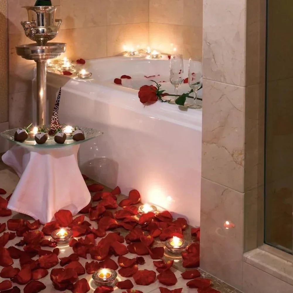 100-10000Pcs Top Colorful Artificial Fake Rose Petals Red White Gold Roses Petal Flowers Romantic Wedding Party Valentine Dec