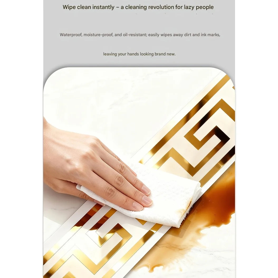 500cm*10cm Self-adhesive BaseboardWall border decorative strip thick waterproof Window Sills Door Frames Decor