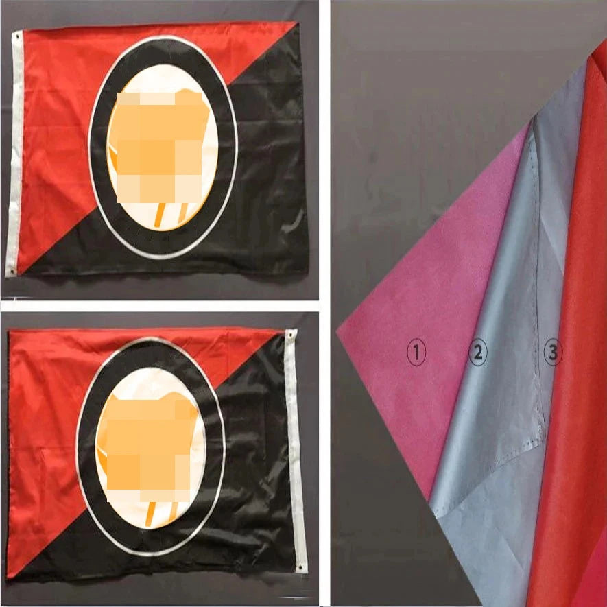 Double Sided Flag Personalized Banner 3 Layers Fabrics Customized Banner Decoration Sports Party Home Indoor Outdoor Outside