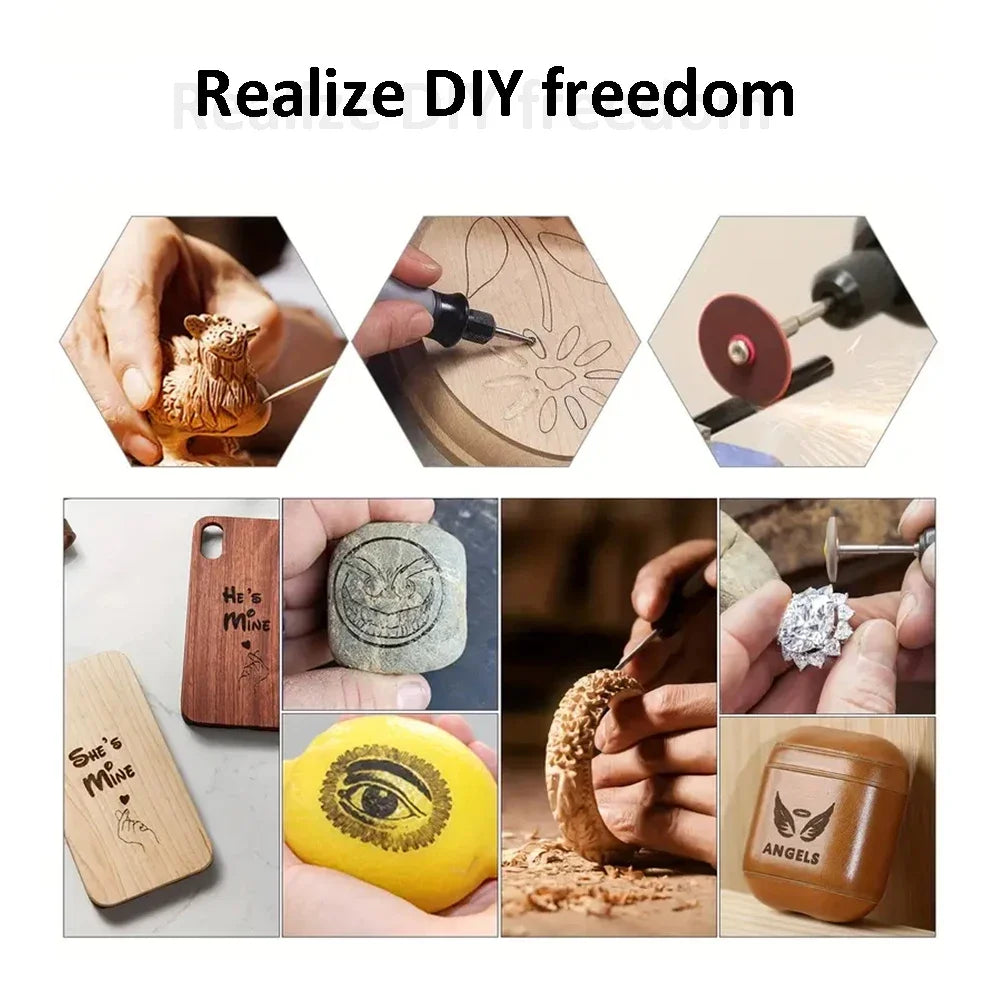 Rotary Tool Accessories For Sanding Polishing Grinding Tool Abrasive Tools Wood Metal Engraving For Dremel Accessories