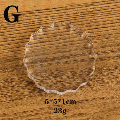 Clear Acrylic Stamp Block Use Clear Cling Mounted Rubber Stamp DIY Scrapbooking Clear Photo Album Decorative Handmade Tools -