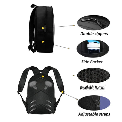 Child School Cool Game NinjagoS-Backpack with Lunch Bags ,Pencil Bags ,School Bags for Boys Girls Best Gift