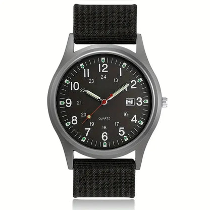 2023 Fashion Men Watches Fashion Mens Quartz Watch Luminous Hands Male Clock Big Dial Waterproof Man Wristwatch - Silver Blic
