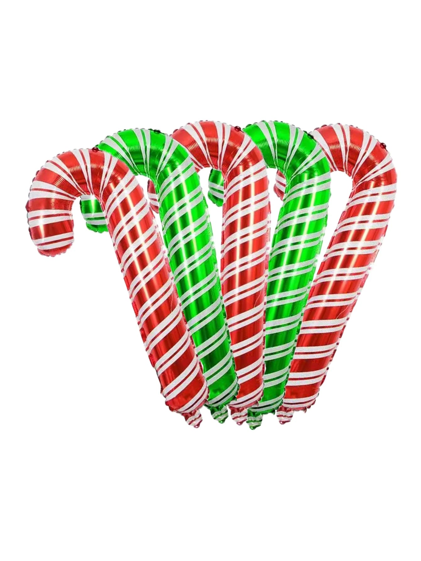 2/5pcs Red Green Christmas Ball Sahpe Foil Balloons Christmas Decorations for home store Party Supplies Navidad 2026 Decor - 