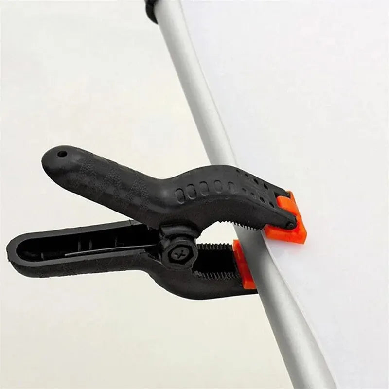 6pcs 3inch Spring Clamps Heavy Duty Plastic For Background Muslin Canvas Paper Chromakey Screen Clip Photo Studio Carpenter T