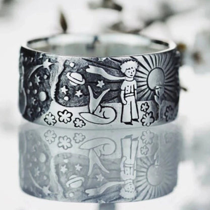 Vintage Ring Men Women Ring for Couples Emo Grunge Jewelry Party Gifts Men's Trendy Minimalist Ring Fairy Tale