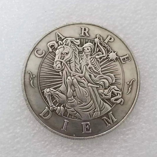CARPE DIEM Non-Currency Coin Souvenirs Decoration Crafts Commemorative Coin Craftwork Ornament Collection Coin Lucky Coin Gif
