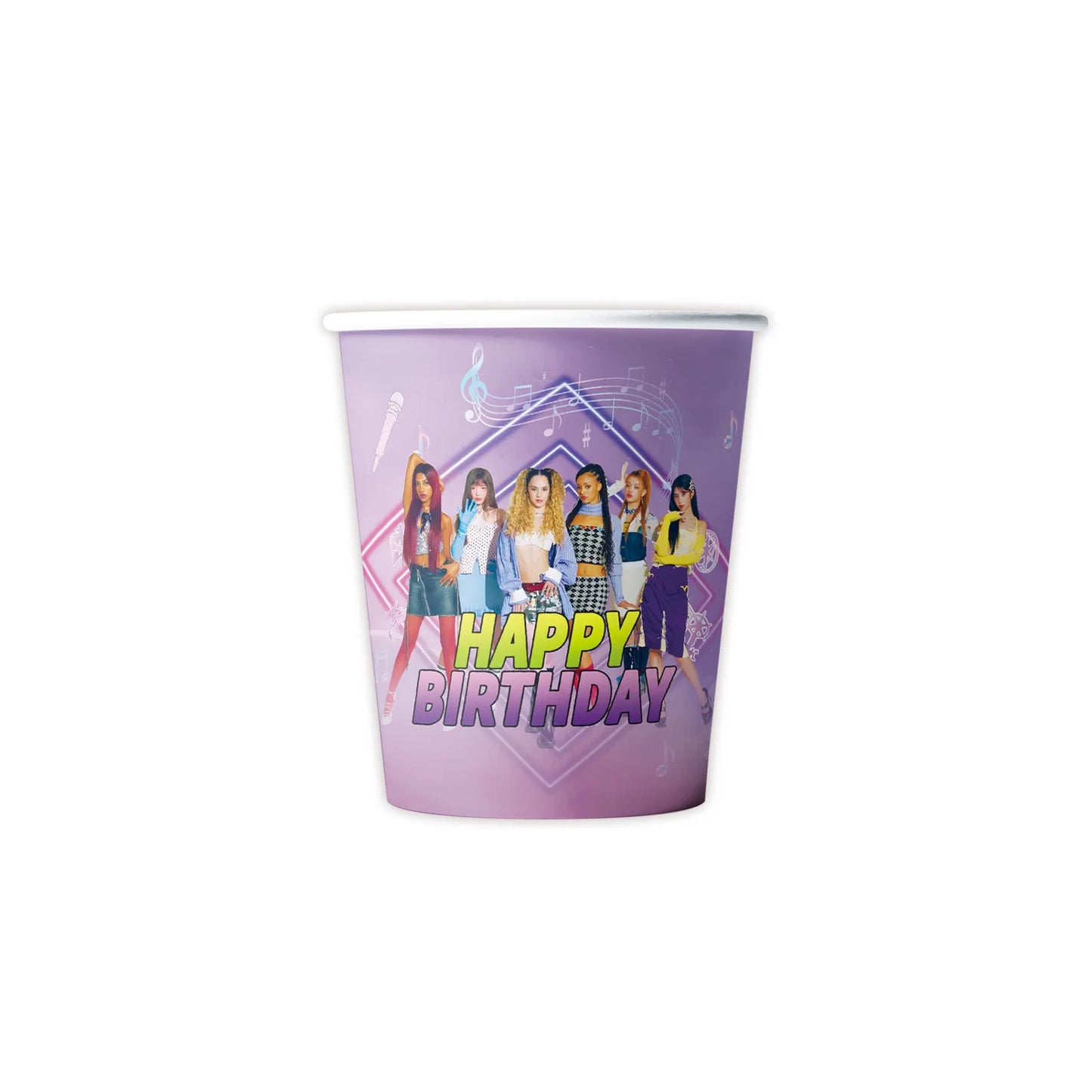 K-Katseye Birthday Decoration Kpop Girl Group Napkin Balloon Cup Plate Tablecloth Banner For Girls Festival Party Fans Gift -