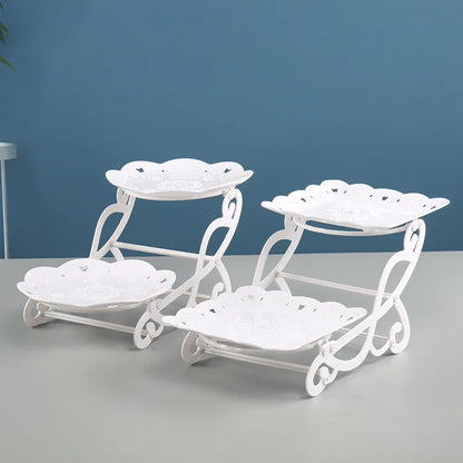 European Style Cake Stand Display Rack Fruit Plate Cupcake Tray Birthday Party Wedding Dessert Table Decorations Desktop Hold