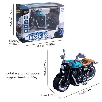 Model Diecast Motocycle Toys Ornament, 1:18/1:36 Car Rotating Rubber Rires Desktop Ornament Gifts