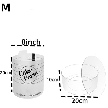 Adjustable Cake Ring Mold Retractable Fondant Tools Mousse Cake Ring Acrylic Circle Baking Ring DIY Mousse Cake Form - M
