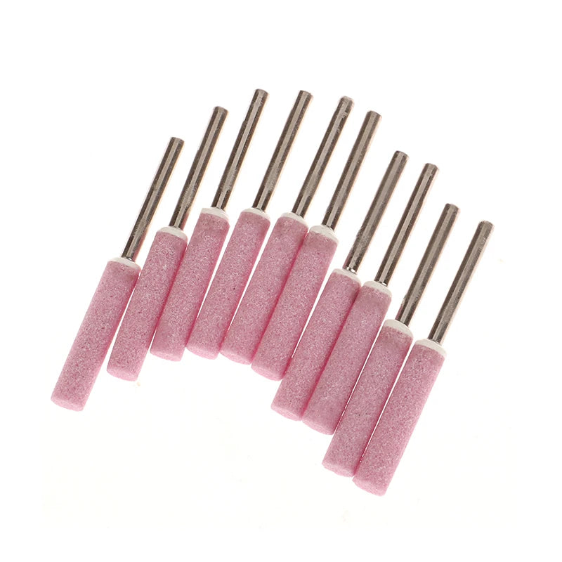 10Pcs Chainsaw Sharpener Grinding Stone File 4/4.8/5.5/6mm Chains Saw Sharpening Set Polishing Metals Chainsaw Sharpener Ston