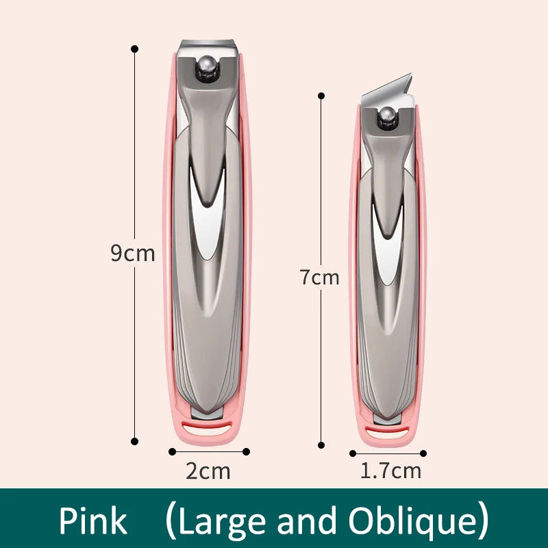Colorful Nail Clippers Anti-Splash Nail Cutter Detachable Design Fingernail Clippers Stainless Steel Manicure Nail Tool