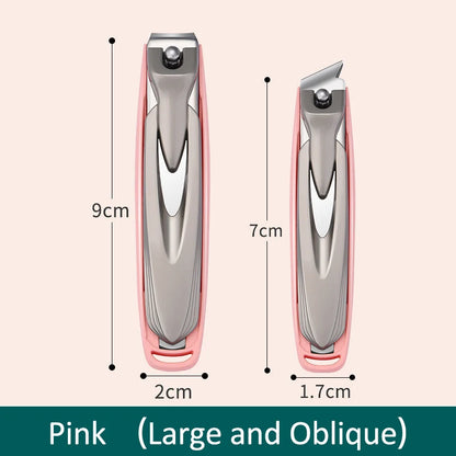 Colorful Nail Clippers Anti-Splash Nail Cutter Detachable Design Fingernail Clippers Stainless Steel Manicure Nail Tool