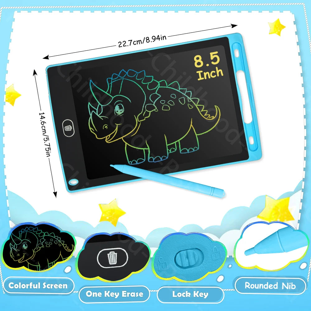 6.5/8.5/10/12 Inch LCD Writing Tablet Electronic Drawing Board Doodle Sketchpad Handwriting Pad Toys for Kids Birthday Gifts 