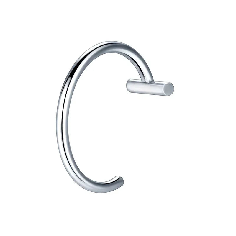 1Pc Stainless Steel Fake Nose Ring Hoop Septum Rings C Clip Lip Ring Earring Fake Nose Piercing Women Body Jewelry Non-Pierce