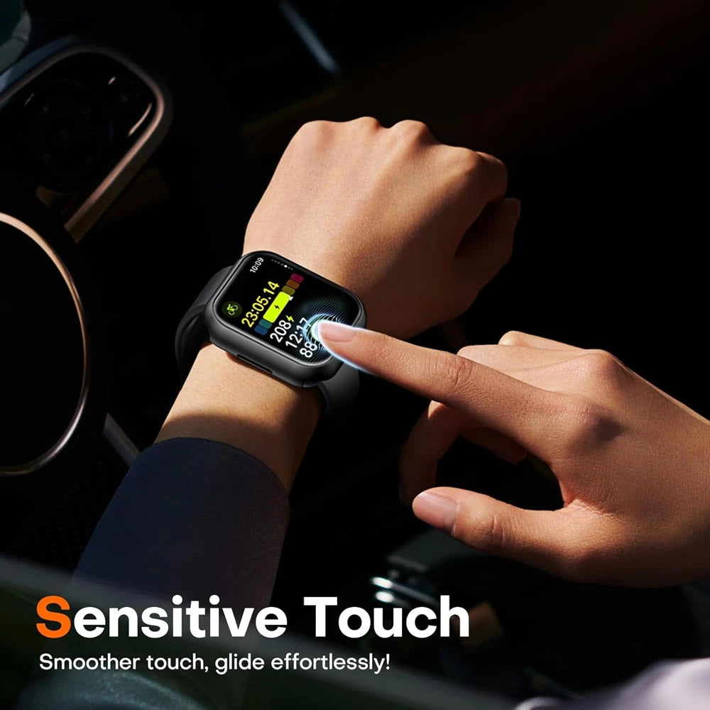 Glass+Cover For Apple Watch case 10 9 8 7 6 SE 5 iWatch Accessorie Screen Protector iWatch series 46mm 44mm 40mm 41 45mm 38 4